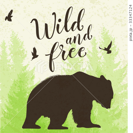 Landscape with bear 33347124