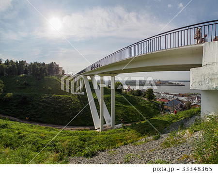 footbridge in nizhniy novgorod footbridge in nizhniy novgorod 33348365