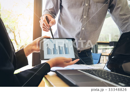 Coworker process, Two Business colleague 33348826