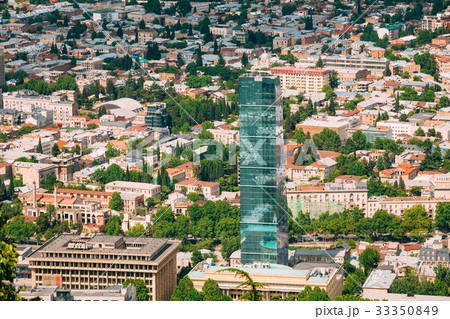 Tbilisi Georgia. Aerial View Of New Glass Tbilisi Georgia. Aerial View Of New Glass 33350849