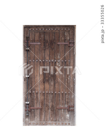 old wood door isolated old wood door isolated 33355026