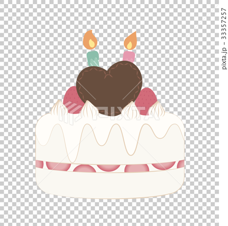 2 years old birthday cake - Stock Illustration [33357257] - PIXTA