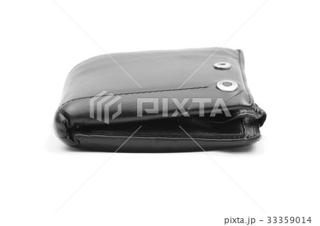 One leather purse on a white background One leather purse on a white background 33359014