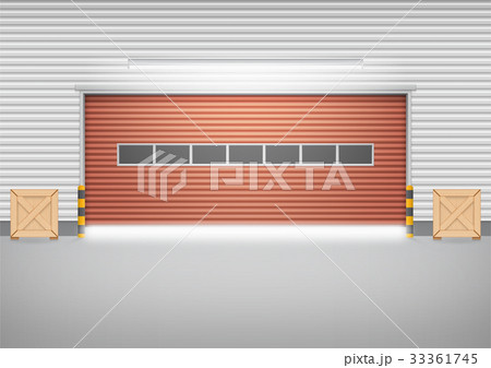 Shutter door vector 33361745