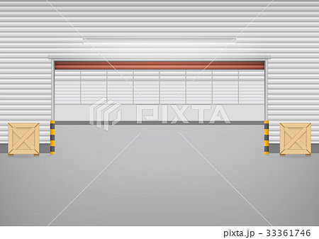 Shutter door vector 33361746