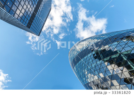 Bottom view of modern office building Bottom view of modern office building 33361820