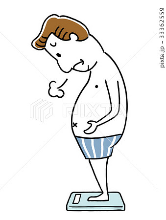 肥満に悩む中年男性 33362559