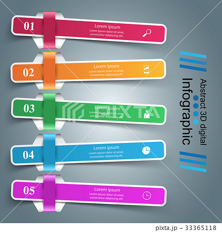 Business Infographics origami style Vector 33365118