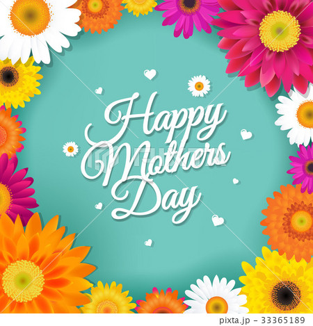Happy Mothers Day Postcard With Gerbers Happy Mothers Day Postcard With Gerbers 33365189