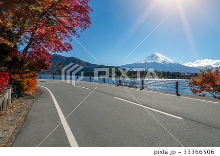 Mount Fuji in Autumn Color, Japan 33366506