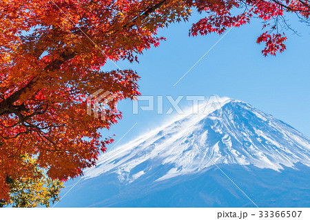 Mount Fuji in Autumn Color, Japan 33366507