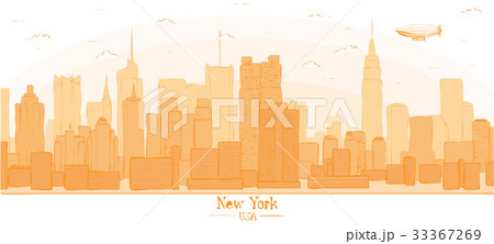 New York city banner panorama buildings skyline 33367269