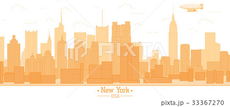 New York city banner buildings landmarks skyline 33367270