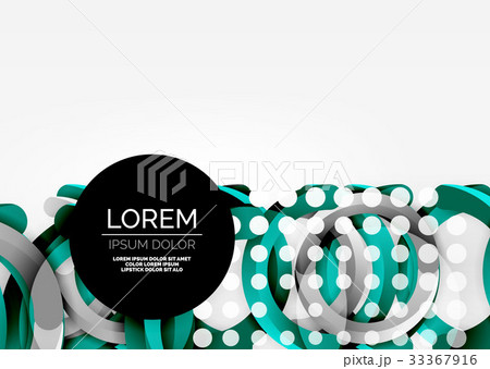 Modern 3d ring vector abstract background 33367916