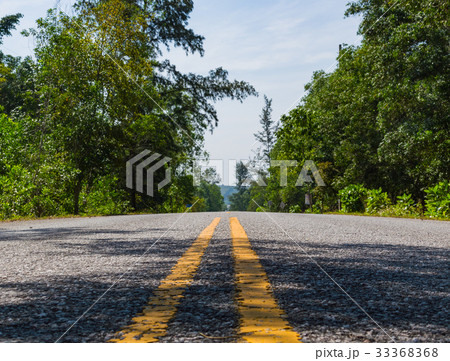 Rural asphalt road in Thailand province 33368368