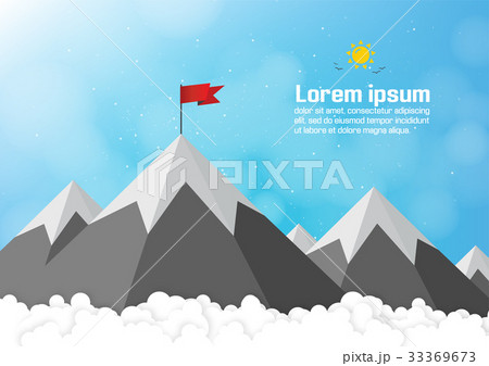 Business concept. Vector success or leadership 33369673