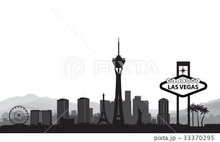 Las Vegas skyline Travel USA landmark background 33370295