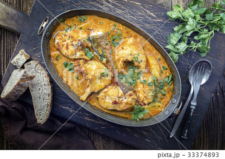 Bouillabaisse in Copper Pot 33374893