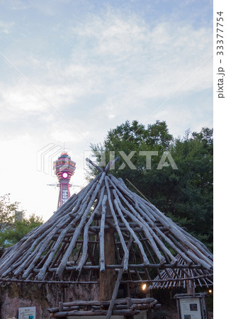 天王寺動物園から見た通天閣 天王寺動物園から見た通天閣 33377754