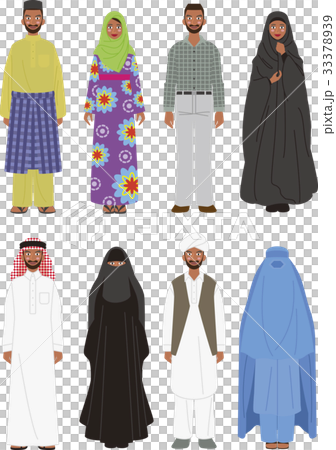 イスラム圏の男女の装い 33378939