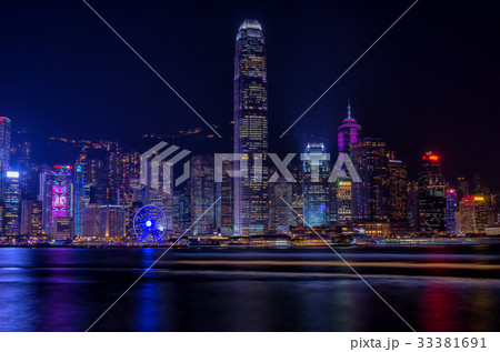 【香港】 香港夜景　中環 33381691