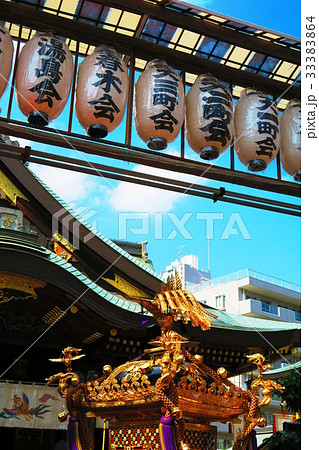 湯島天神例大祭 17年 の写真素材