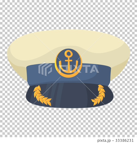 Officer cap icon, cartoon style 33386231