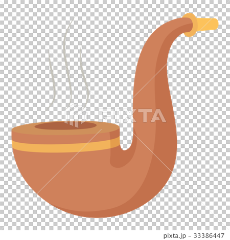 Smoking pipe icon, cartoon style 33386447