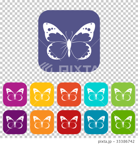 Butterfly icons set Butterfly icons set 33386742