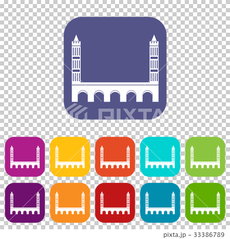 Bridge icons set Bridge icons set 33386789