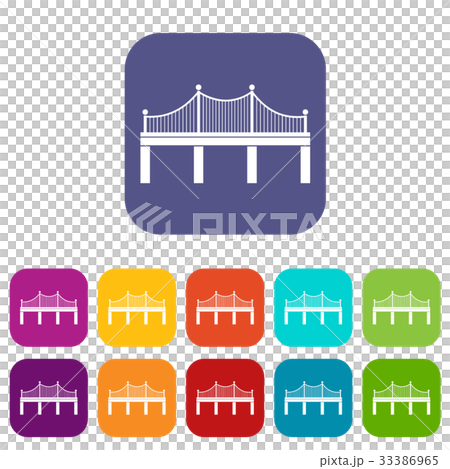 Bridge icons set Bridge icons set 33386965
