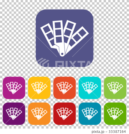 Color palette guide icons set Color palette guide icons set 33387164