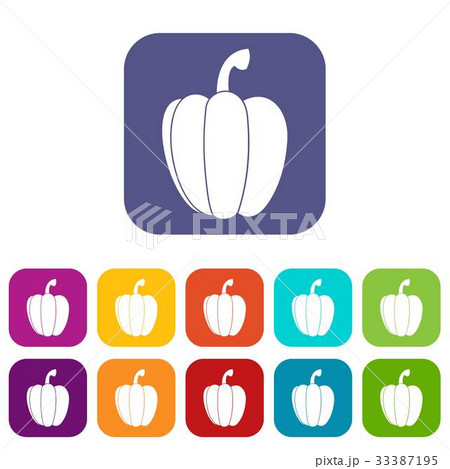 Pepper icons set Pepper icons set 33387195
