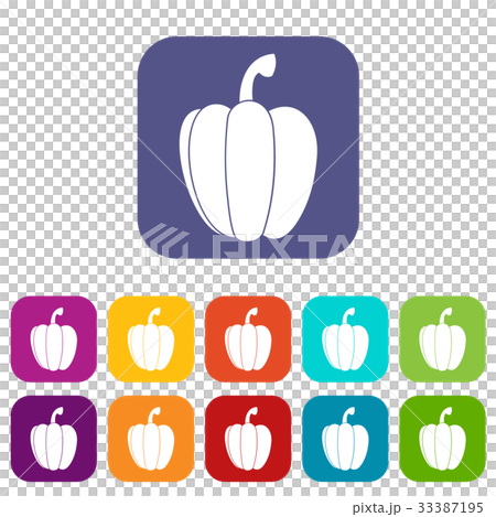 Pepper icons set Pepper icons set 33387195