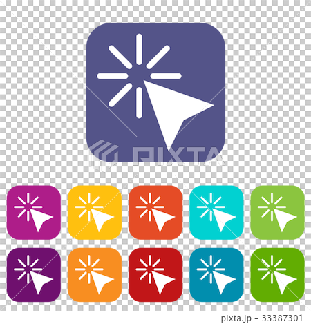 Click icons set - Stock Illustration [33387301] - PIXTA