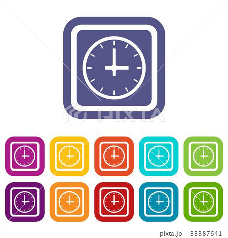 Watch icons set Watch icons set 33387641
