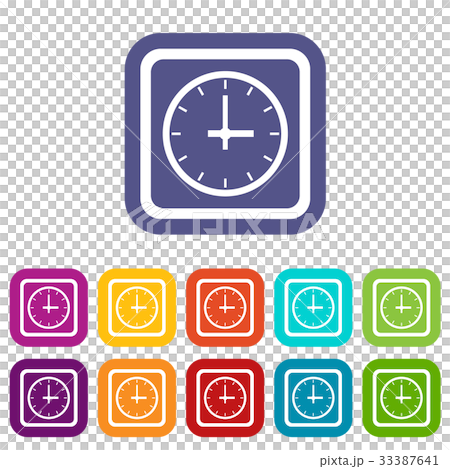 Watch icons set Watch icons set 33387641