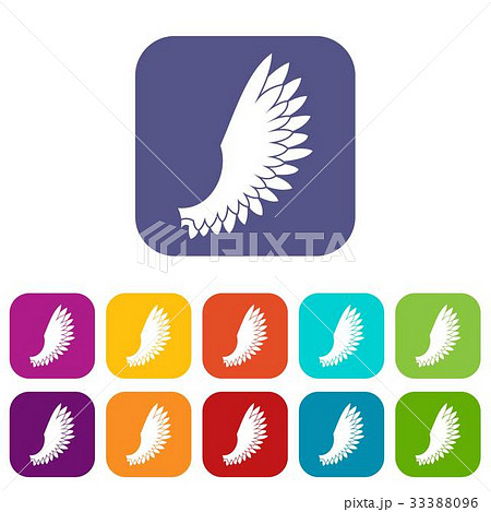 Wing icons set Wing icons set 33388096