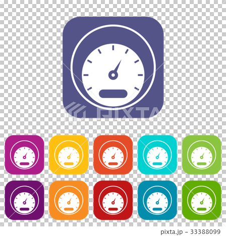 Speedometer icons set Speedometer icons set 33388099