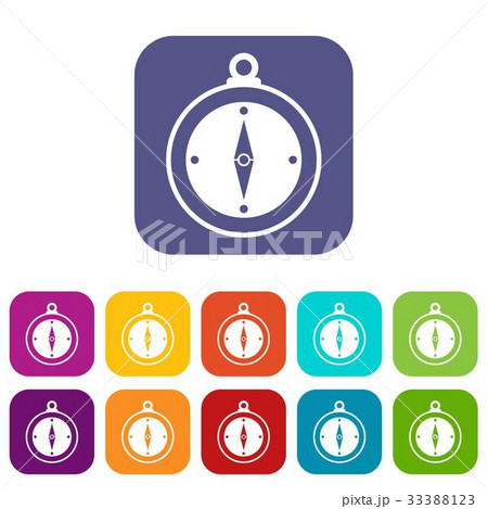 Compass icons set 33388123