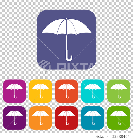 Umbrella icons set Umbrella icons set 33388405