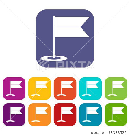 Locator flag icons set Locator flag icons set 33388522