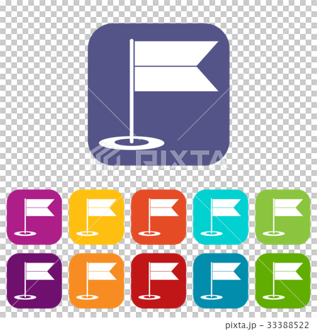 Locator flag icons set Locator flag icons set 33388522