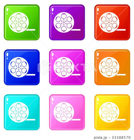Film icons 9 set Film icons 9 set 33388570