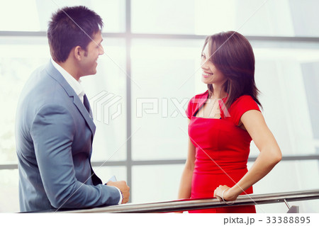 Two young business collegue in office 33388895