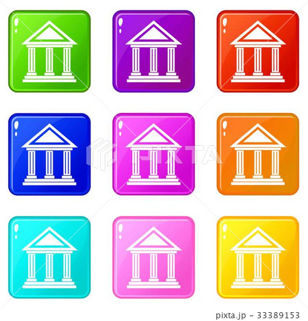 Colonnade icons 9 set 33389153