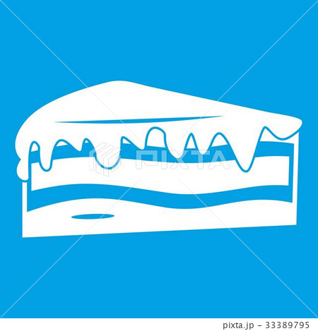 Cake icon white 33389795