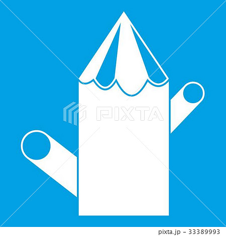 Wooden stump icon white Wooden stump icon white 33389993