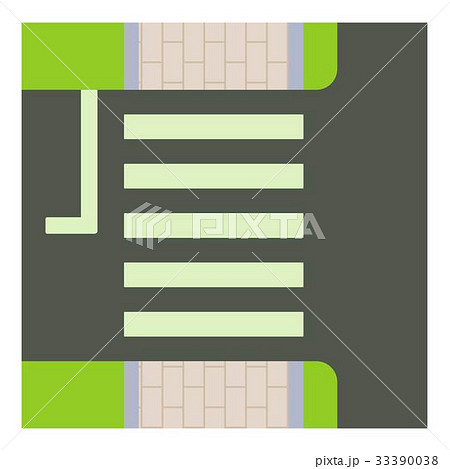Pedestrian zone icon, cartoon style Pedestrian zone icon, cartoon style 33390038