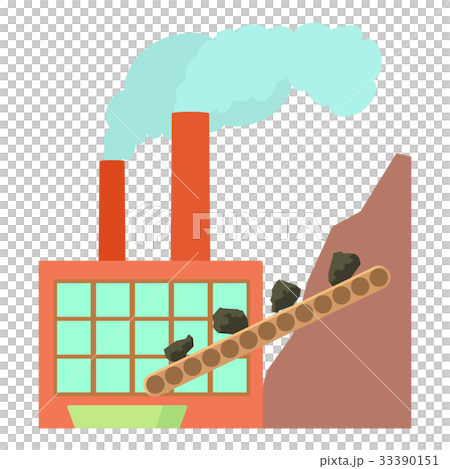Coal factory icon, cartoon style - Stock Illustration [33390151] - PIXTA